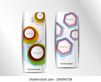 Abstract modern website banner .Vector illustration.EPS10
