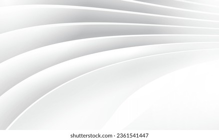 Abstract Modern White Architecture Background. Futuristic Interior Concept. Digital Business Template. White Urban Texture. 3D Vector interior wall panel pattern. Modern minimal banner. Vector EPS10.