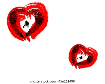 Abstract modern white background with black and red elements