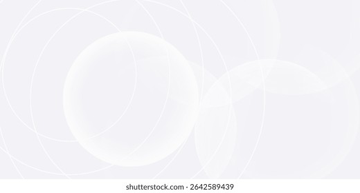 Abstractas fondo blanco moderno con círculos y rayas circulares. Plantilla del Diseño gráfico del Anuncio en toda la Ilustración vectorial para su presentación, informe anual, Fondo de pantalla, Anuncio, antecedentes o portada.