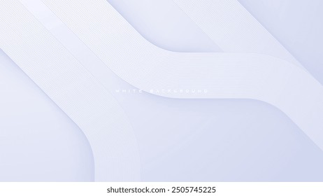 Abstract modern white background lines shape decorative design