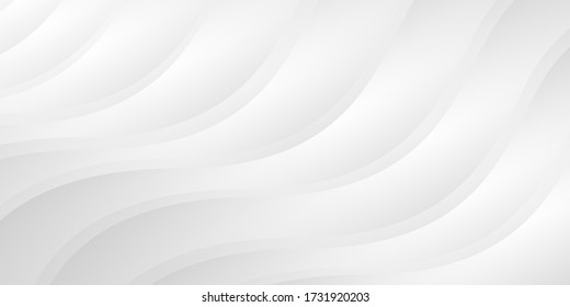 Abstract modern white curve background