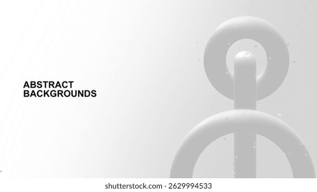 Abstract modern white gray background 