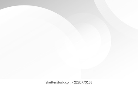 Abstract modern white and gray circle. Minimal geometric vector background. Gradient posters for use as a placards, brochures, banners, web pages, headers, covers, and other. Eps10 vector background