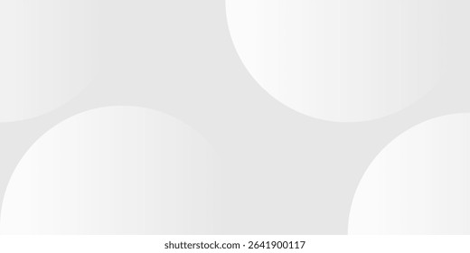Abstract modern white and gray circle overlapping with halftone background.  Vector EPS10