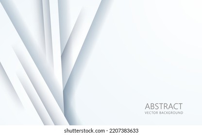 abstract modern white gray diagonal stripe with shadow and light background. eps10 vector