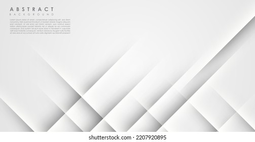 abstrakter, moderner, weißer diagonaler Streifen mit Schatten und hellem Hintergrund.eps10 Vektorgrafik