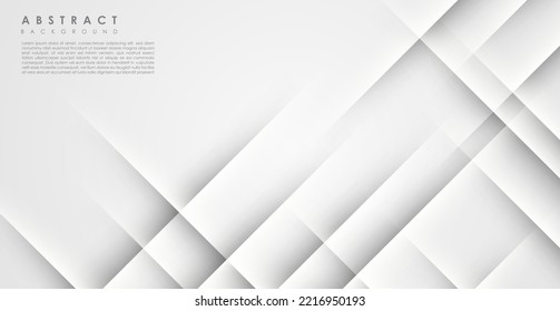 abstrakter, moderner, weißer diagonaler Streifen mit Schatten und hellem Hintergrund.eps10 Vektorgrafik