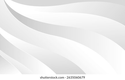 Abstractas fondo de onda gris blanco. Líneas de flujo de degradado minimalistas elegantes para Fondo de pantalla de negocios moderno, presentación, Anuncio, cubierta, diseño de Plantilla, Sitio web y más