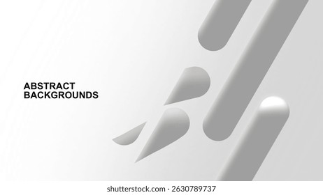Abstract modern white grey background 