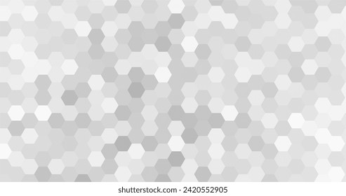 abstract modern white and grey elegant hexagons background