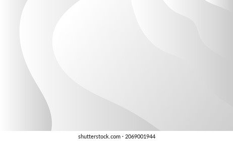 abstract modern white and grey gradient geometric pattern background for website banner and corporate presentation template design. vector illustration