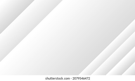 abstrakter, moderner, weißer und grauer Farbverlauf-geometrischer Hintergrund für Website-Banner und Corporate-Präsentation-Template-Design. Vektorgrafik