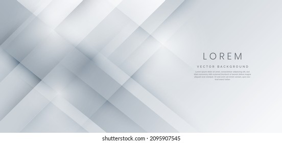 Abstract modern white   grey gradient geometric diagonal background  You can use for ad  poster  template  business presentation  Vector illustration