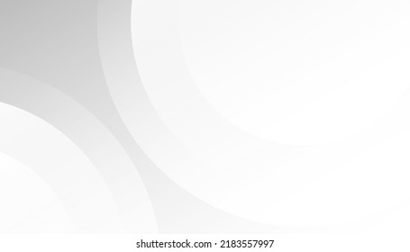 Resumen geométrico moderno de gradiente blanco y gris. Fondo de círculo multicolor. Ilustración creativa para afiche, web, aterrizaje, página, portada, anuncio, saludo, tarjeta, promoción