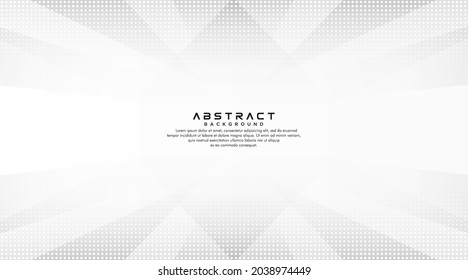 Abstract modern white polygon background with halftone dots decoration. Minimal style texture elements. Trendy simple geometric pattern creative design. Vector illustration