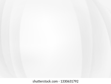 Abstract modern white waves and lines pattern. Vector futuristic template background
