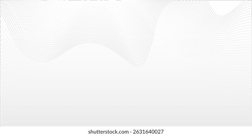 Abstractas patrón moderno de ondas y líneas blancas. Fondo de Plantilla futurista de Vector