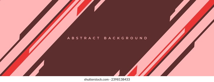 Abstract modern wide banner background design with diagonal modern shapes and lines. Vector illustration
