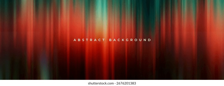 Abstrato moderno amplo banner design de fundo com listras vermelhas e verdes. Ilustração de vetor escuro