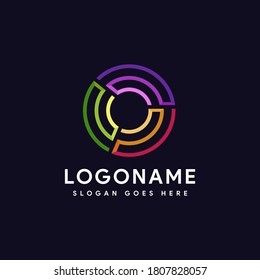 Abstract modern wireless signal logo icon vector template, internet vector logo on white background