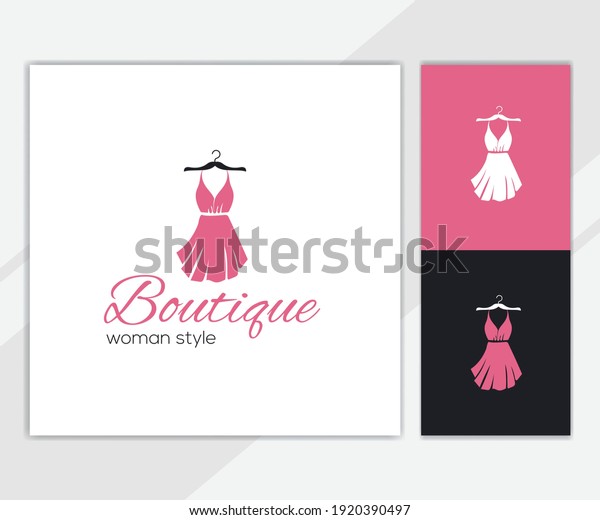 Abstract Modern Woman Fashion Logo Template Stock Vector (Royalty Free ...
