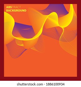 abstract modern yellow background with abstract line decoration suitbale for social media post,banner,poster,background,landing page