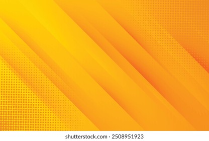 Abstract modern yellow banner background with dotted.