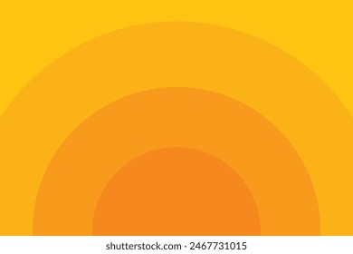 abstracto moderno círculo amarillo de fondo. Ilustración vectorial de Plantilla de verano