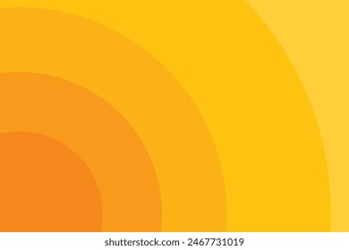 abstract modern yellow circle background. summer template vector illustration