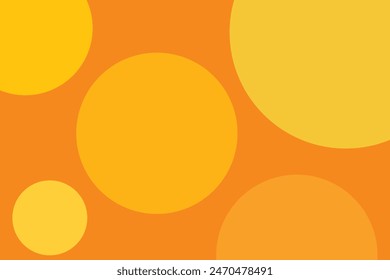 abstract modern yellow circle background. summer template vector illustration
