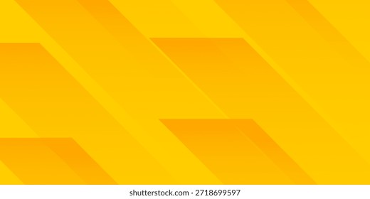 Abstract Modern Yellow Geometric Background with Dynamic Diagonal Stripes. Modern Trendy design in Vector Illustration