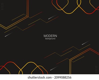 Abstract modern yellow geometric hexagonal elegant pattern background vector