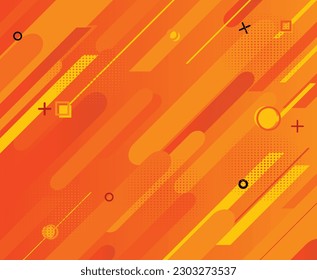 abstract modern yellow and orange gradient diagonal geometric background