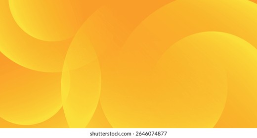 Abstract modern yellow and orange gradient circle. Minimal fluid background for posters,
