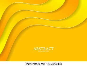 Resumen concepto de fondo de papel amarillo moderno, plantilla de diseño de fondo en papel