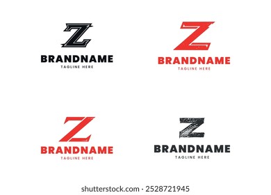 Diseño de logotipo de letra Z moderno abstracto