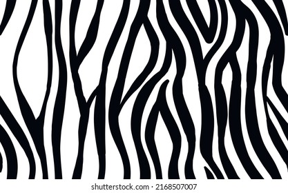 Abstract modern zebra seamless pattern. Animals trendy background. White and black decorative vector stock illustration for print, card, postcard, fabric, textile. Modern ornament of stylized skin.