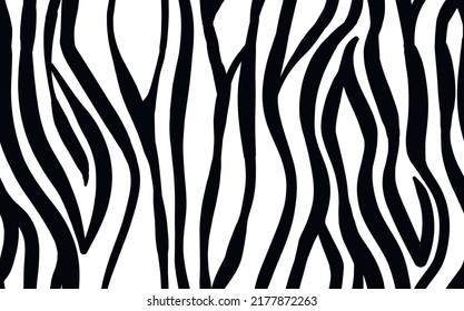 Abstract modern zebra seamless pattern. Animals trendy background. White and black decorative vector stock illustration for print, card, postcard, fabric, textile. Modern ornament of stylized skin.
