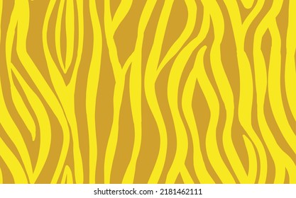 Resumen de diseño moderno de cebra sin fisuras. Los animales están de moda. Ilustración de material vectorial decorativo amarillo para impresión, tarjeta, postal, tela, textil. Ornamento moderno de piel estilizada.