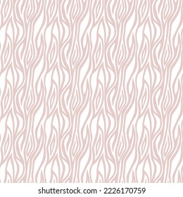 Abstract modern zebra seamless pattern. Animals trendy background. Pink and white decorative vector stock illustration for print, card, postcard, fabric, textile. Modern ornament of stylized skin.