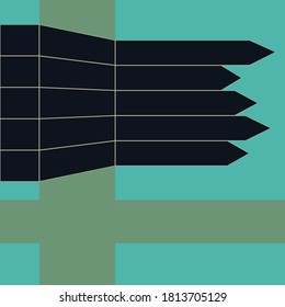 An abstract modernism line and arrow shape background image.
