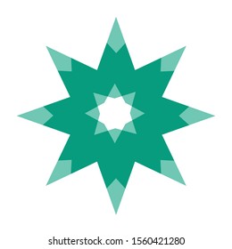 
Abstract modified eight taper star vector logo