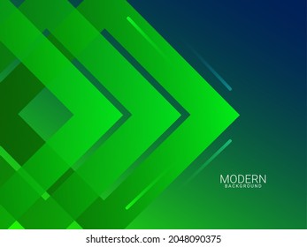 Abstract modrnn green geometric elegant lines illustration pattern background vector