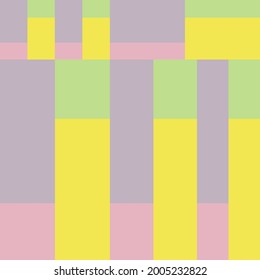 Abstract modular pattern of triangles and rectangles. Trendy colors of spring and summer 2021