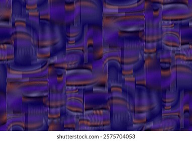 Abstract moire textured seamless background in trendy color of the year 2025 future dusk. Gradient metaverse pattern for mobile apps, wall art, wallpaper, wall panel, textile, poster, interior decor. 