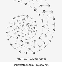 Abstract Molecular Background. Spiral structure.