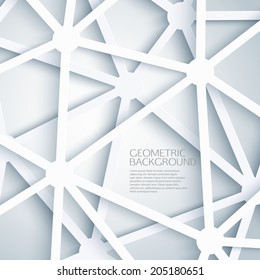 Abstract molecular background. Vector illustration