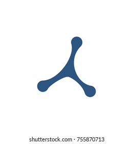 abstract molecular logo design