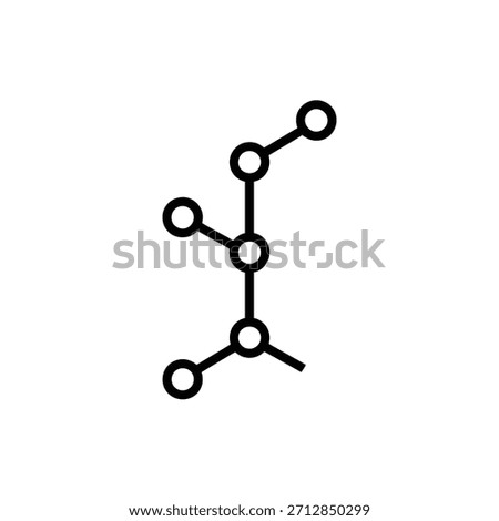 Abstract Molecular Structure Diagram Symbolic Representation of Scientific Connections and Network